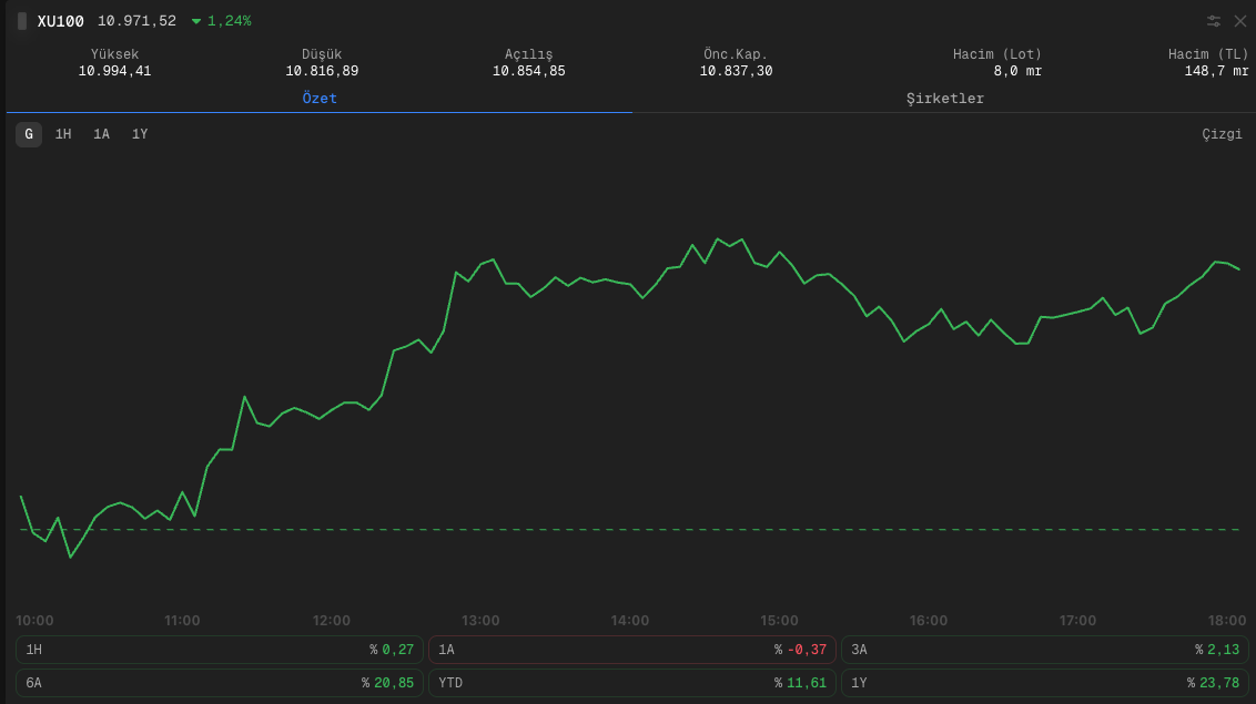 BIST-100 (Fintables Terminal)